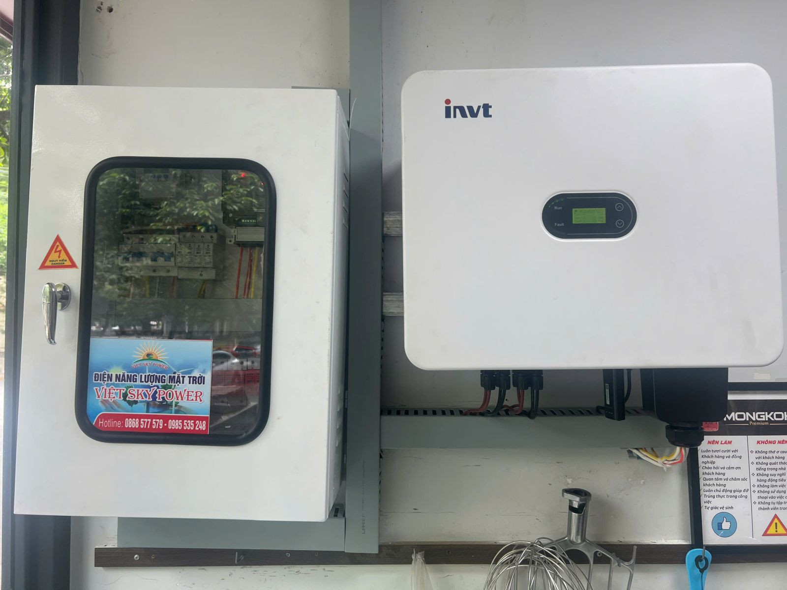 Hệ thống Điện Năng Lượng Mặt Trời 36.16kW - 3P sử dụng cho nhà hàng Hoa